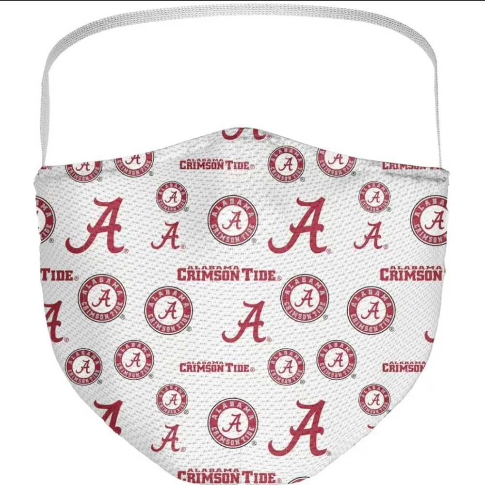 Alabama Crimson Tide Fanatics Branded Adult All Over Logo Face Covering 3-Pack